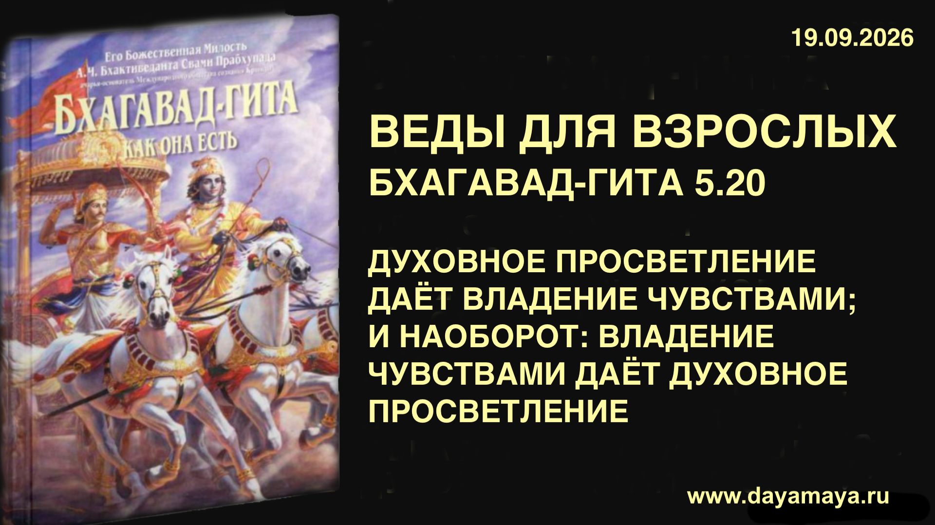 Веды для взрослых. Бхагавад гита 5.20