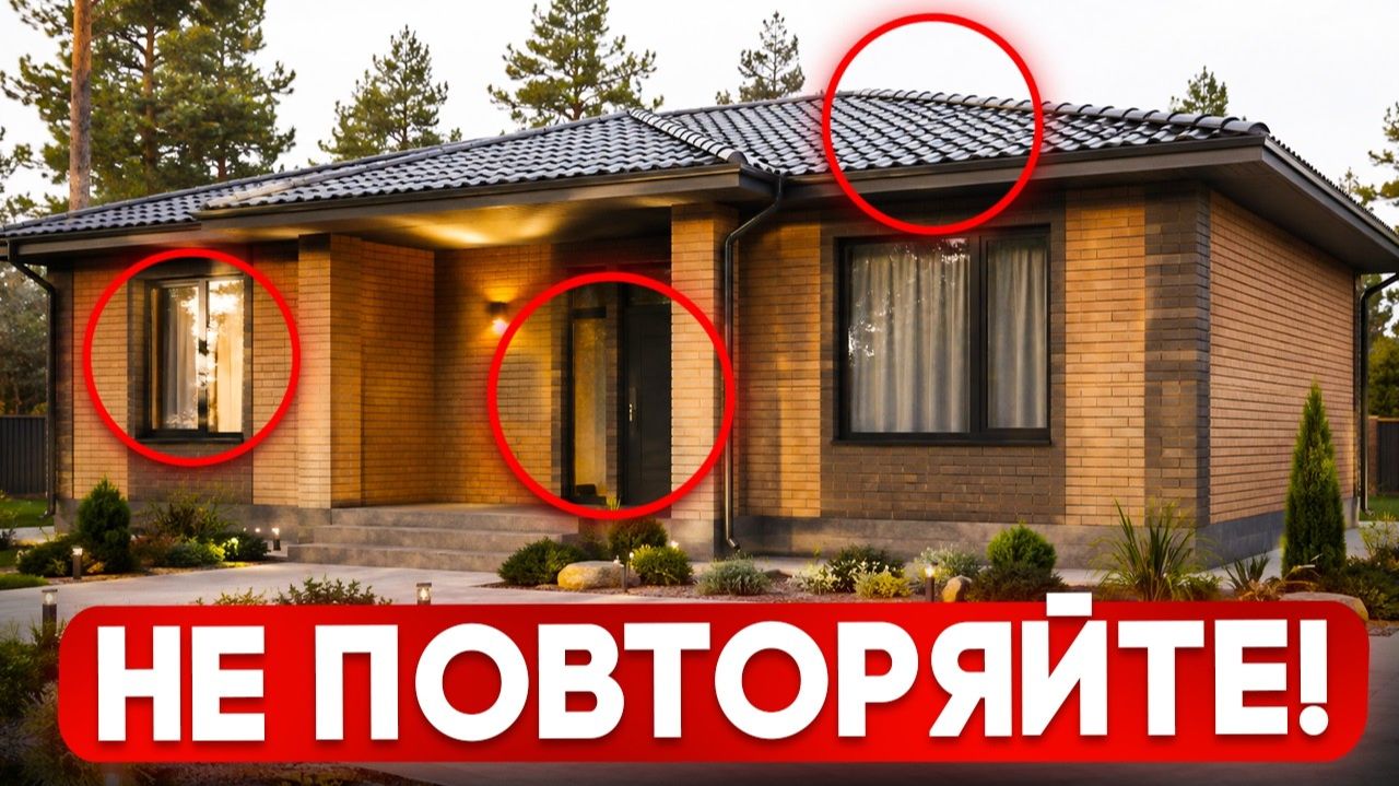 Фатальные ОШИБКИ в одноэтажном доме! Вы пожалеете!