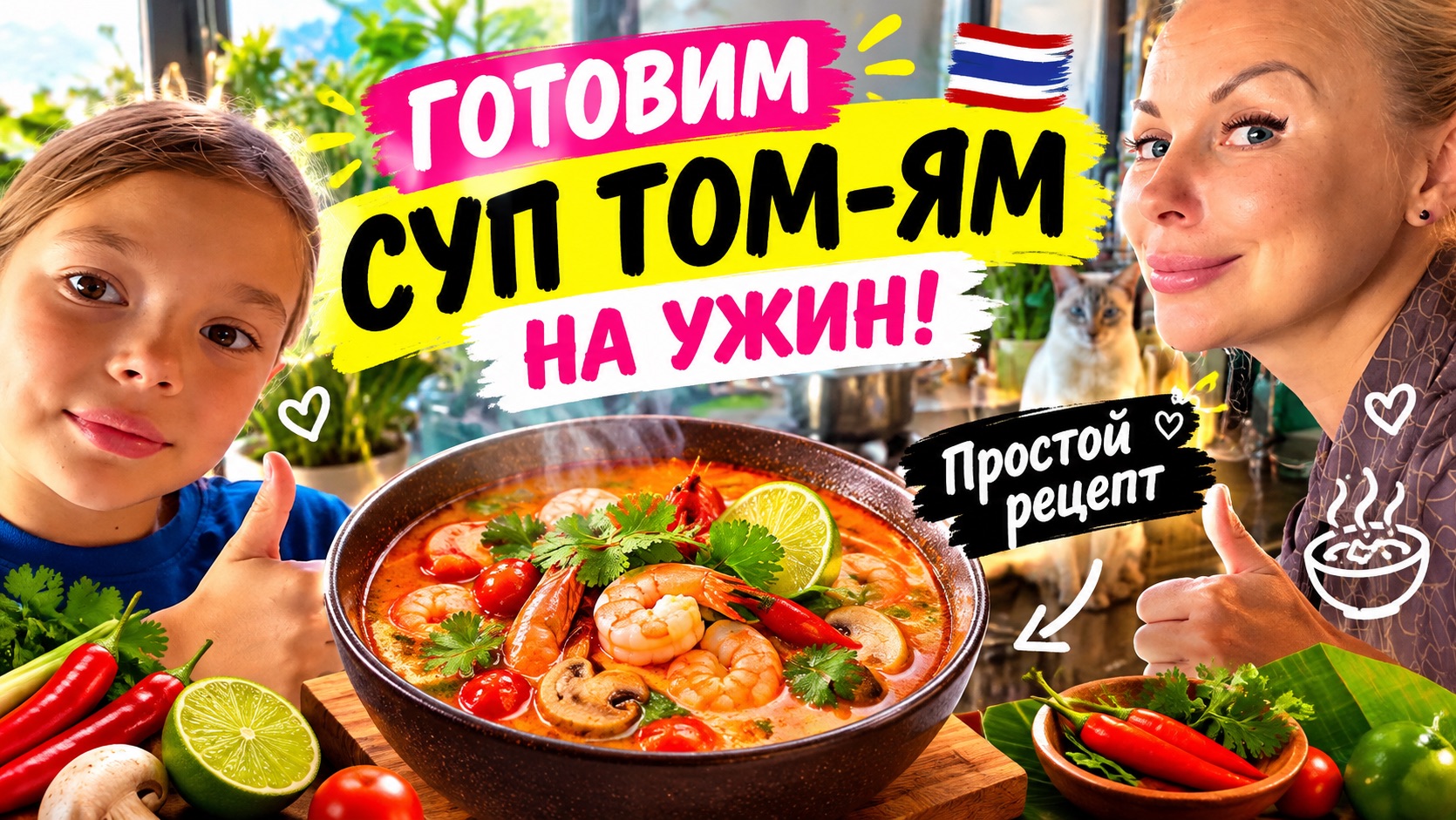 ГОТОВИМ суп ТОМ-Ям на ужин! Простой рецепт 👌🏻