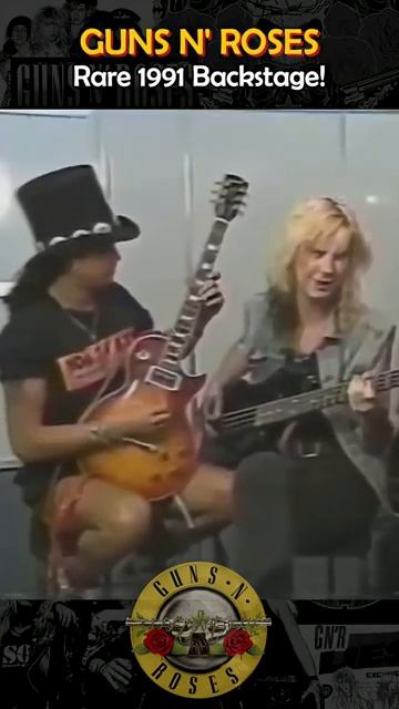 GUNS N' ROSES_ Rare 1991 Backstage! #gunsnroses #rocknroll #slash #viral