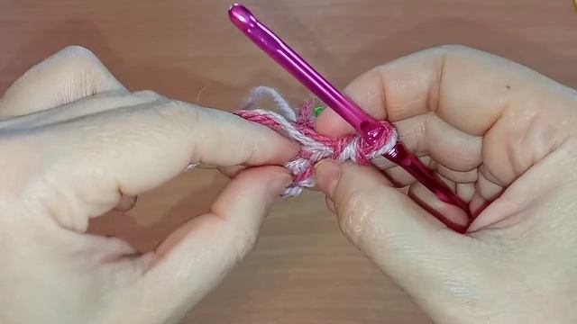 Вяжем круглый коврик по спирали