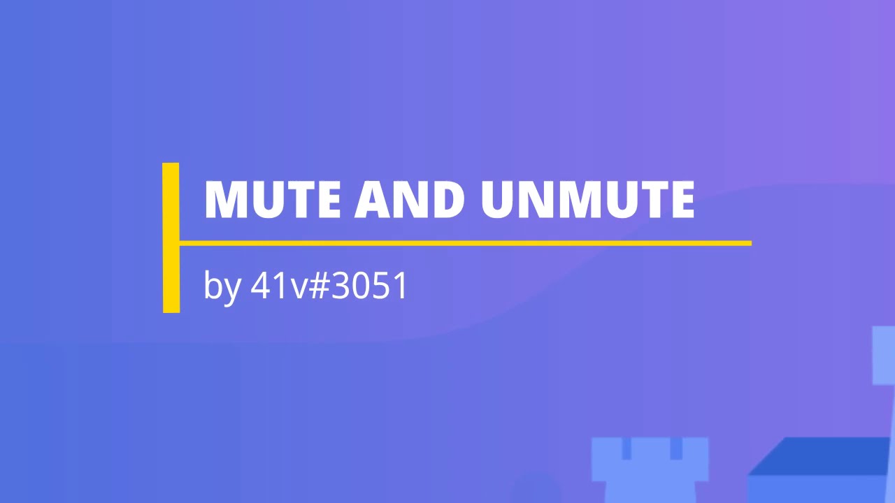 BDFD | Mute и Unmute | BDScript