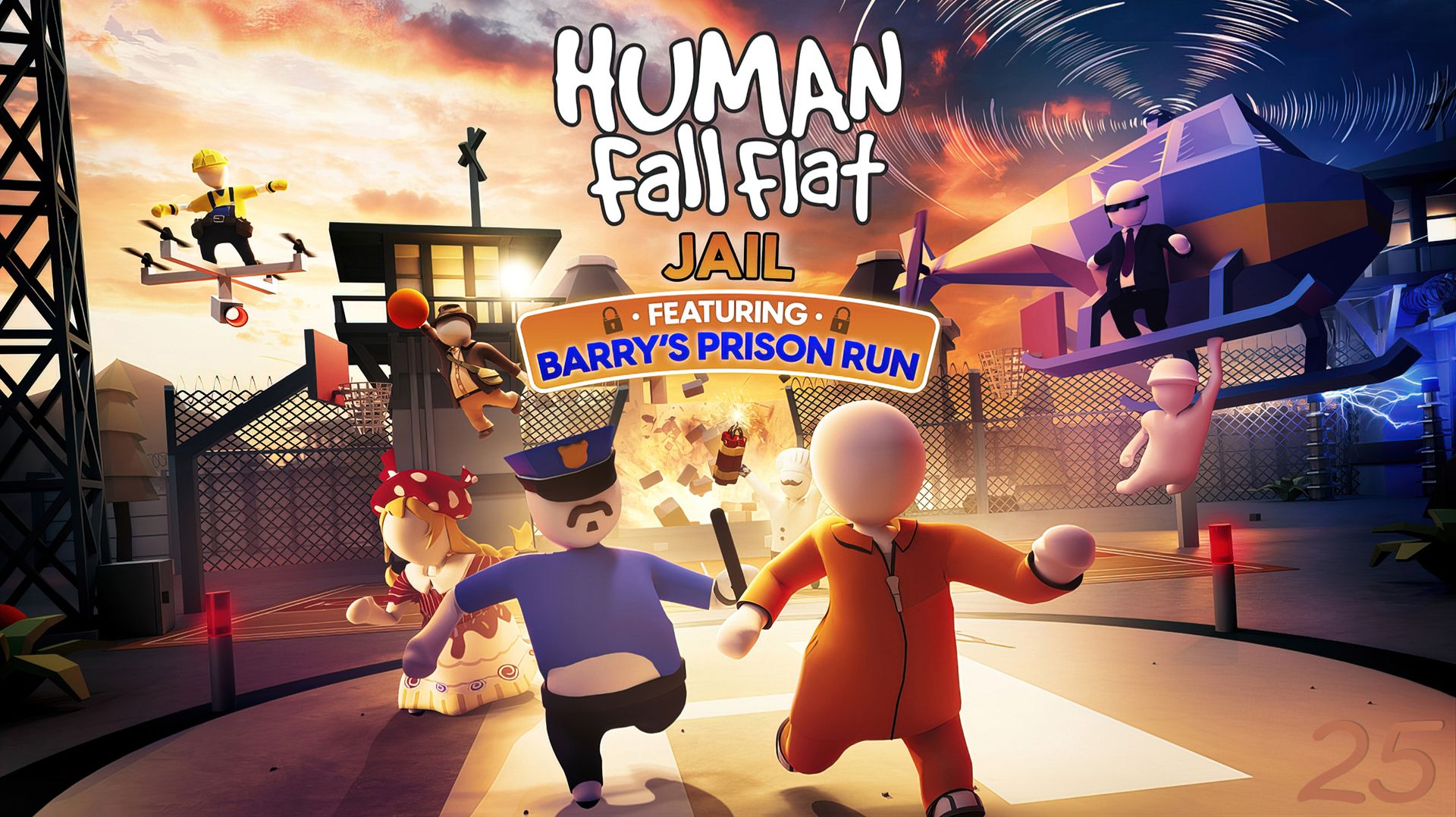 Побег из тюрьмы! – Human Fall Flat #25