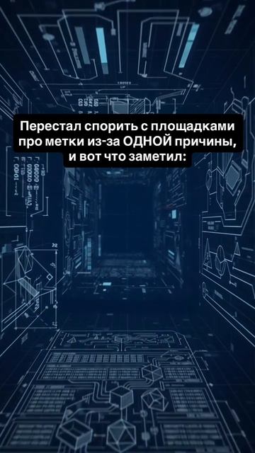 Перестал спорить с площадками про метки из-за ОДНОЙ причины, и вот что заметил: