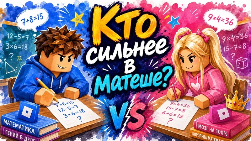 СОРЕВНУЕМСЯ С ДОЧКОЙ ШКОЛЬНИЦЕЙ КТО СИЛЬНЕЕ В МАТЕМАТИКЕ