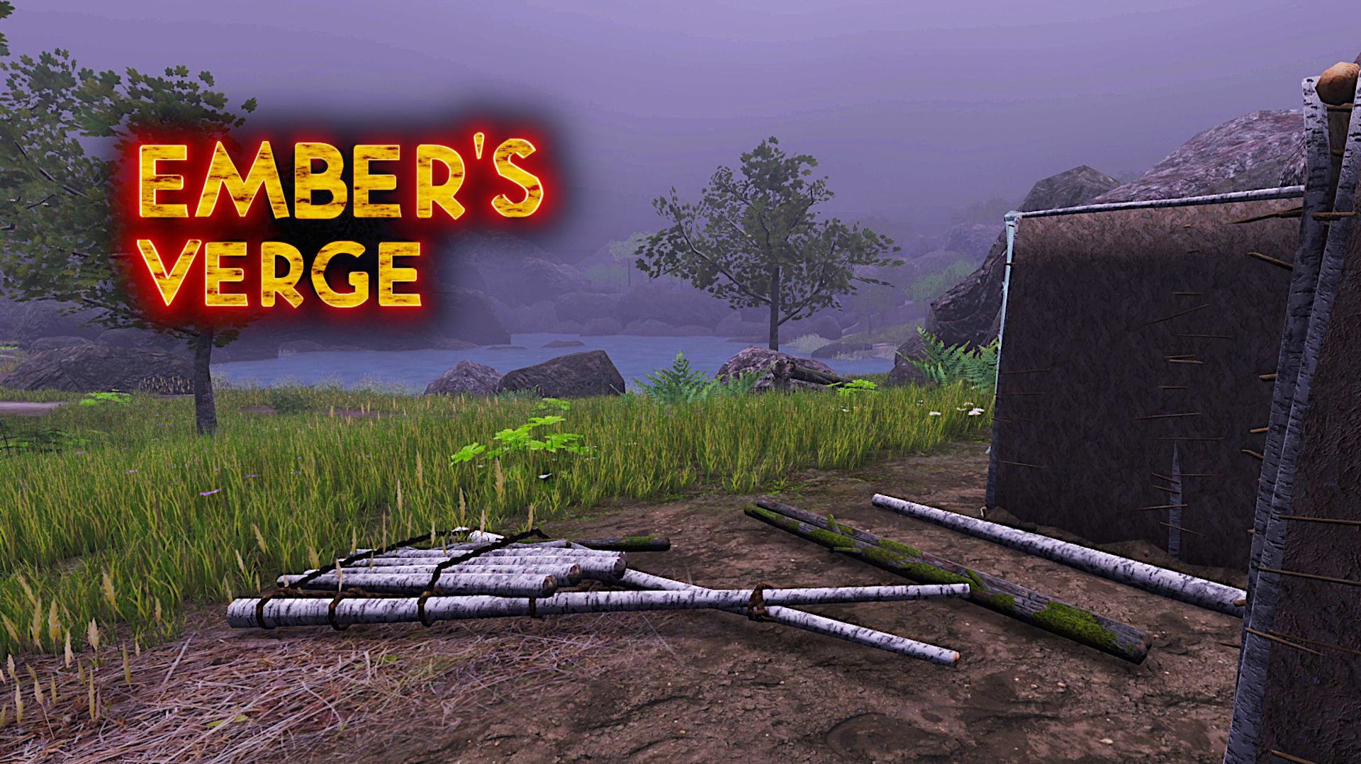 Ember's Verge - S2E3 - дни 3 - 5: строим дом и волокуши (дровни) / Прохождение игры
