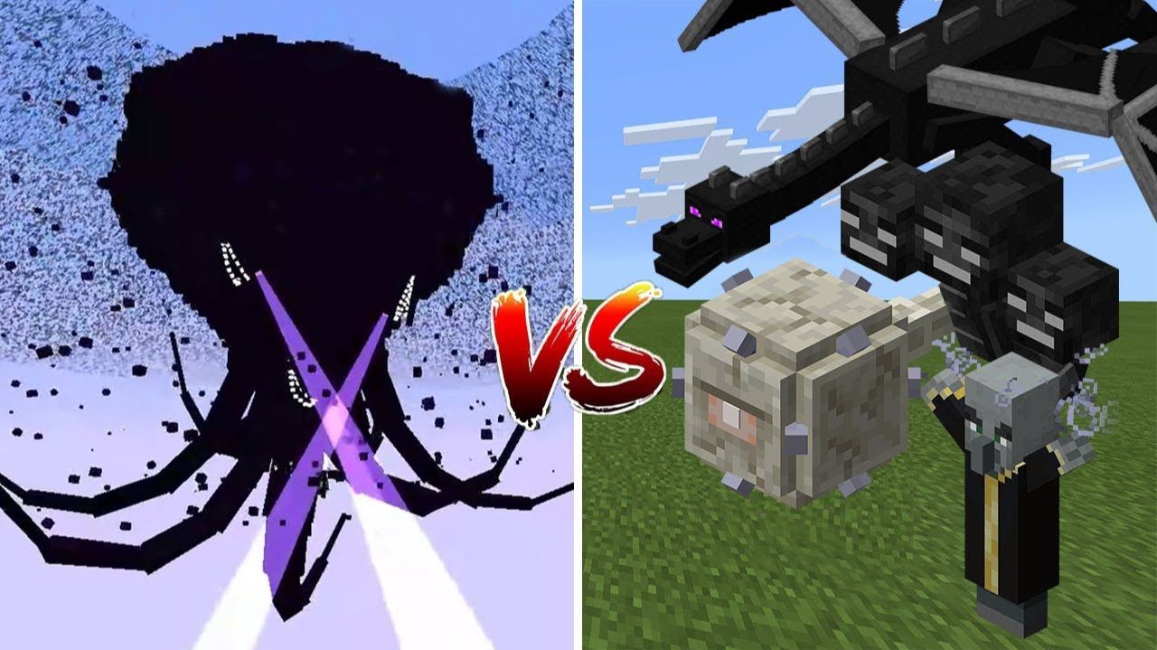 Иссушающая буря против всех боссов в Minecraft