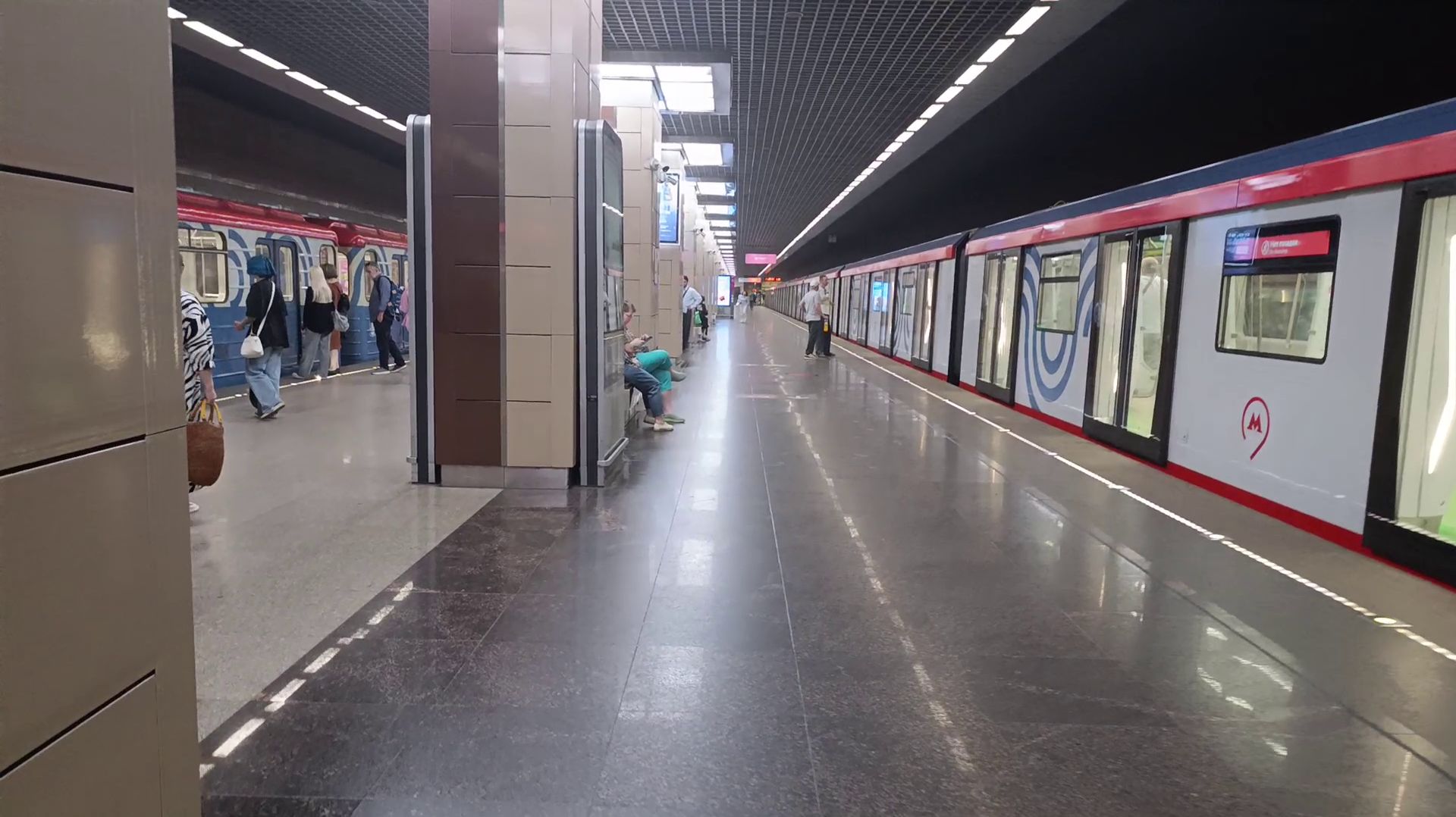 Московский метрополитен самый красивый в мире | Поезд Москва и станция метро