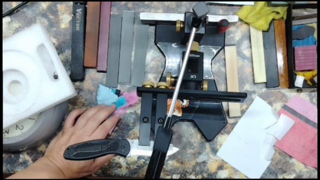 Заточка ножа Kershaw Blur сталь Магнакат.