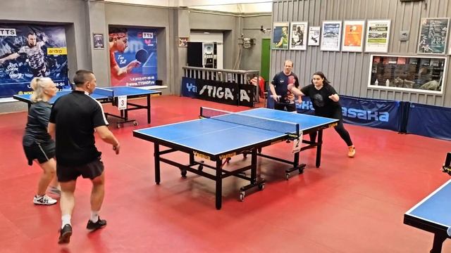 однажды после турнира 06.09 играем в настольный теннис Парный МИКСТ Санкт-Петербург
