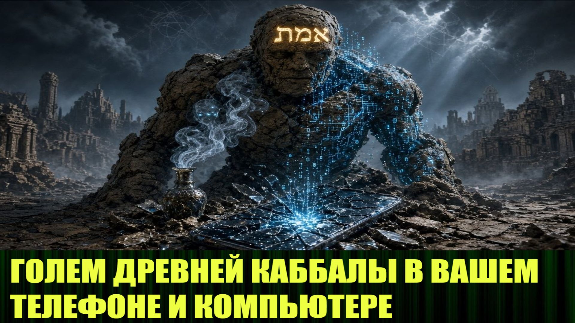 ГОЛЕМ ДРЕВНЕЙ КАББАЛЫ В ВАШЕМ ТЕЛЕФОНЕ И КОМПЬЮТЕРЕ