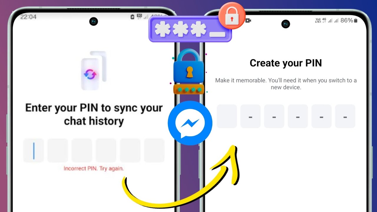 Как сбросить сквозной зашифрованный PIN-код чата в Messenger2025 Забыли PIN-код Messenger2025