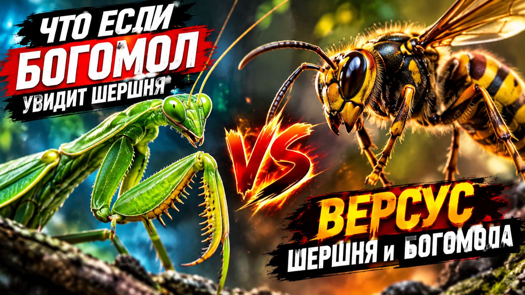 ЧТО ЕСЛИ БОГОМОЛ УВИДИТ ШЕРШНЯ - ВЕРСУС ШЕРШНЯ и БОГОМОЛА
