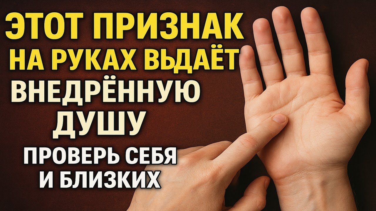 Смотрите на руки: один признак, по которому можно вычислить человека с внедрённой душой
