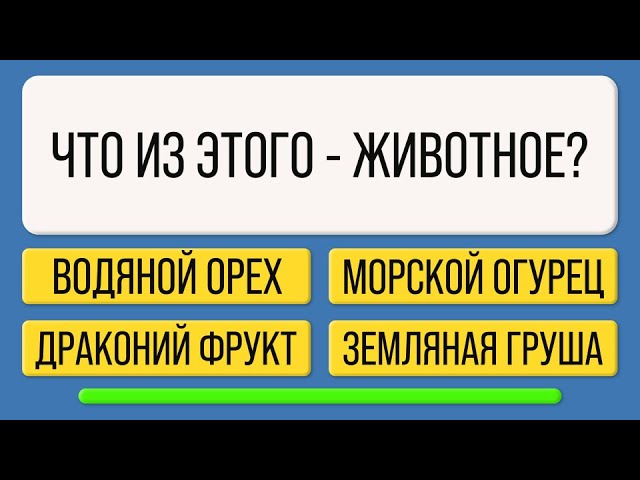 Тест на широкий кругозор  Сможете ответить на все?