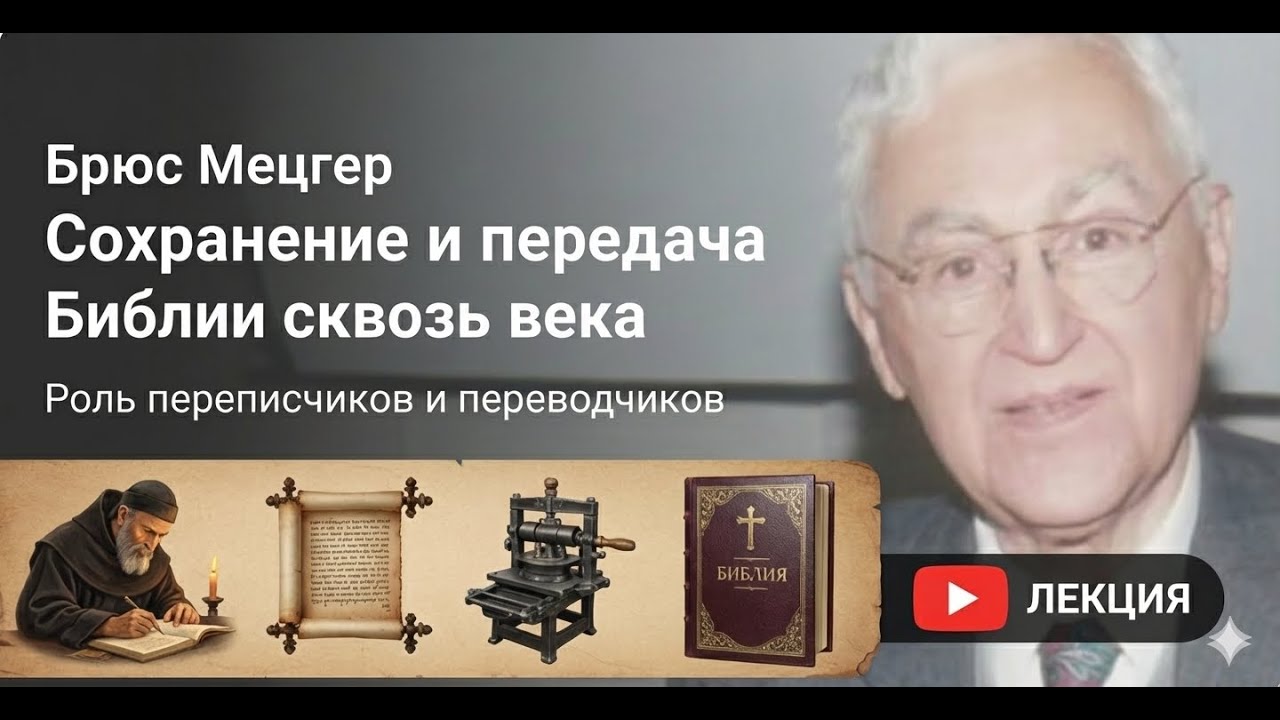 Брюс Мецгер - Лекция на тему Библия сквозь века: роль переводчика и переписчиков