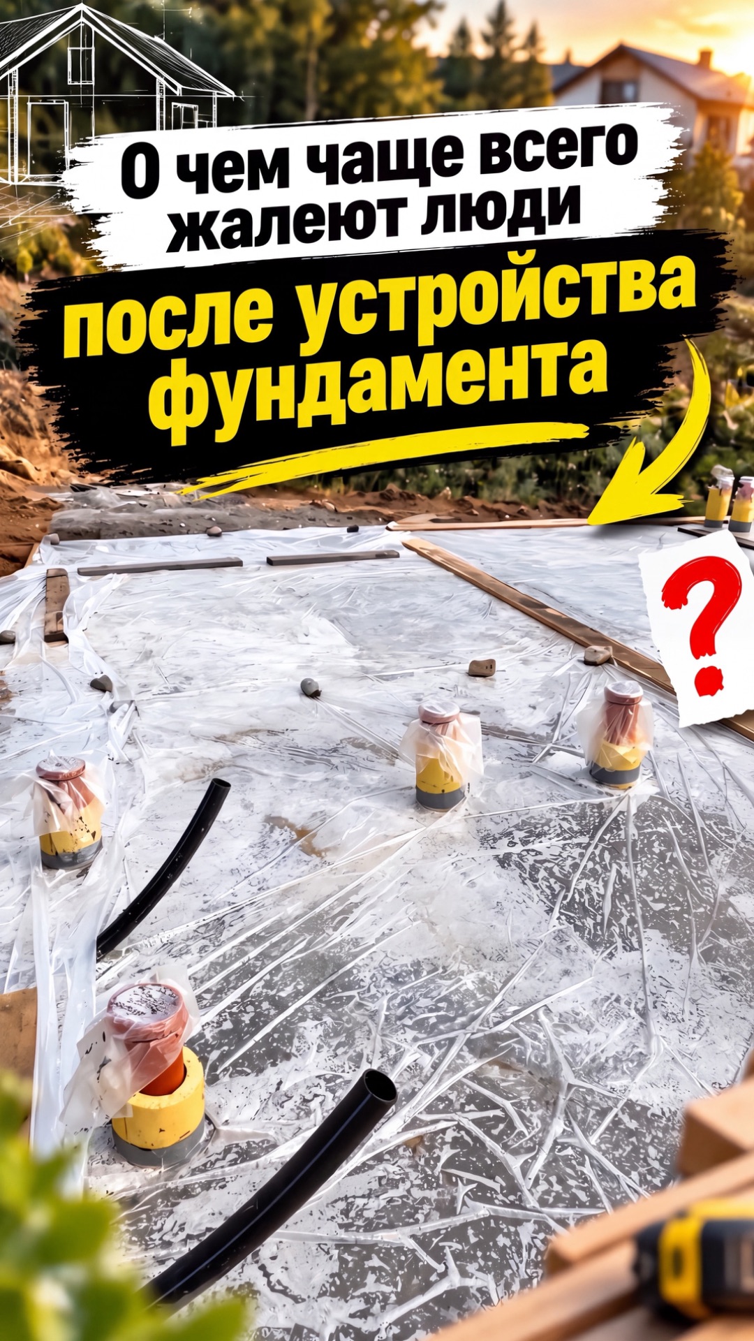 О чем чаще всего жалеют люди после устройства фундамента?