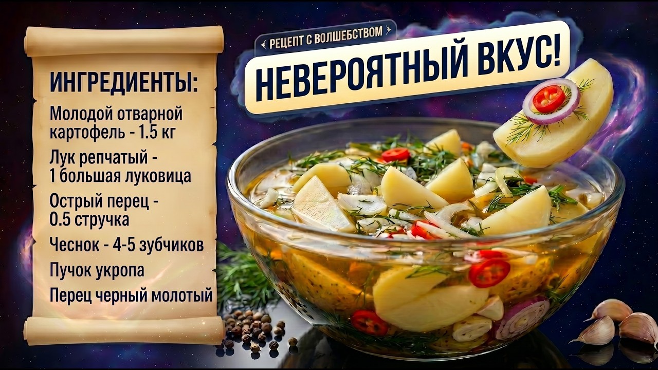 МАРИНОВАННАЯ КАРТОШКА.