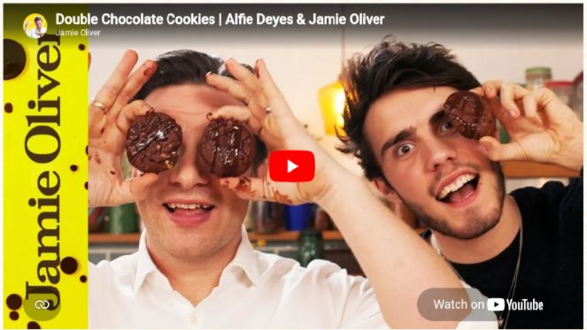 Double Chocolate Cookies Alfie Deyes Jamie Oliver