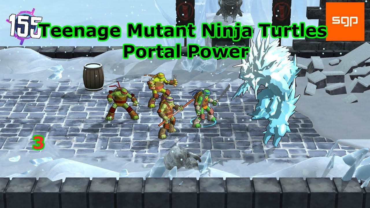 #3 Teenage Mutant Ninja Turtles: Portal Power 2017 ПРОХОЖДЕНИЕ НА РУССКОМ, Морозный мир 1-5.