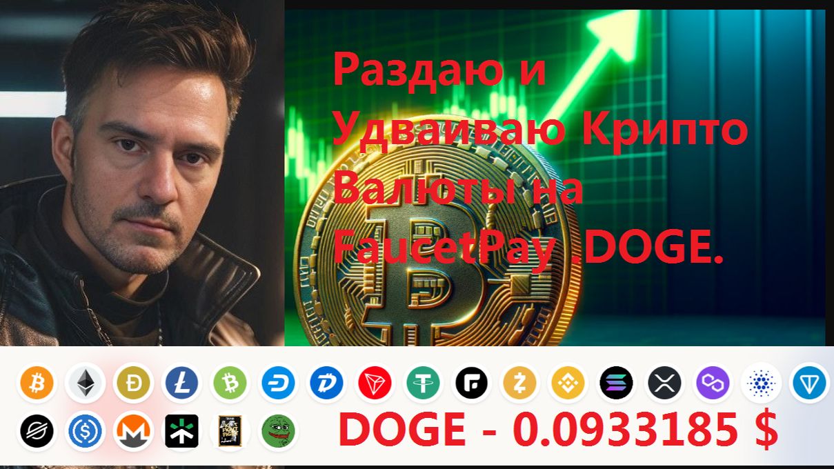Раздаю и Удваиваю Крипто  Валюты на FaucetPay . DOGE.