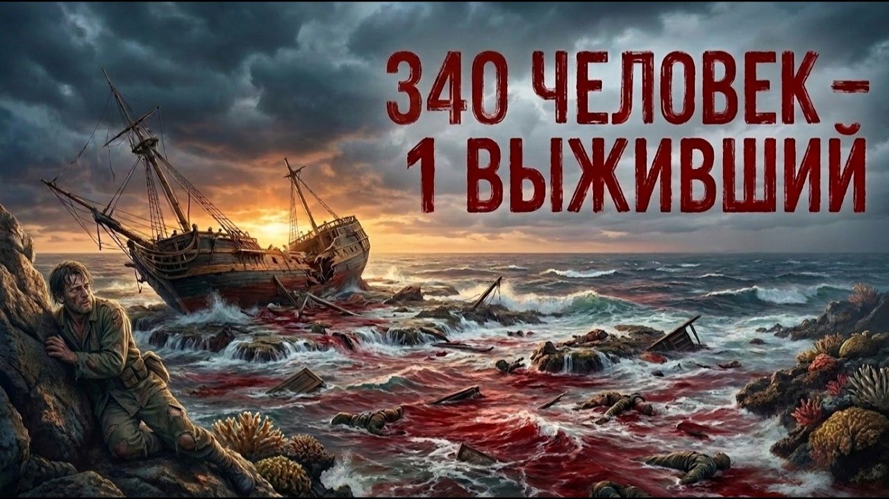 Океан СТАЛ КРАСНЫМ! Кораблекрушение, которое превратилось в КРОВАВУЮ РЕЗНЮ...