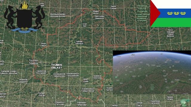 Геопривязка Тюменской области
