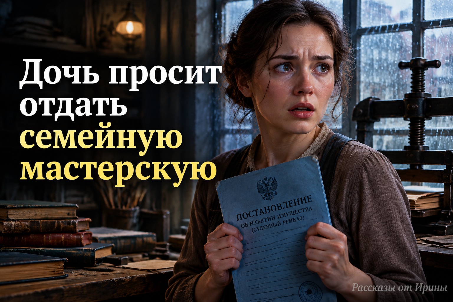 Дочь попросила отдать семейную мастерскую приставам