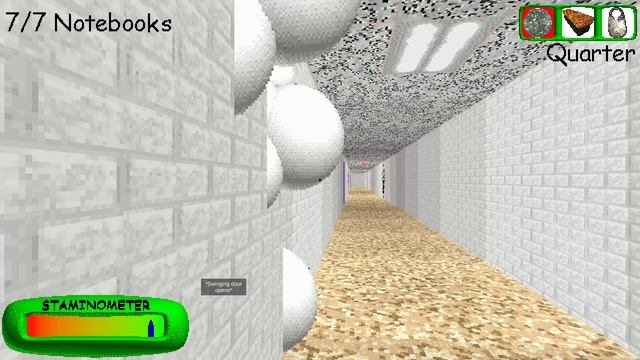 Играю в Baldi Basics Classic Remastered режим нулл