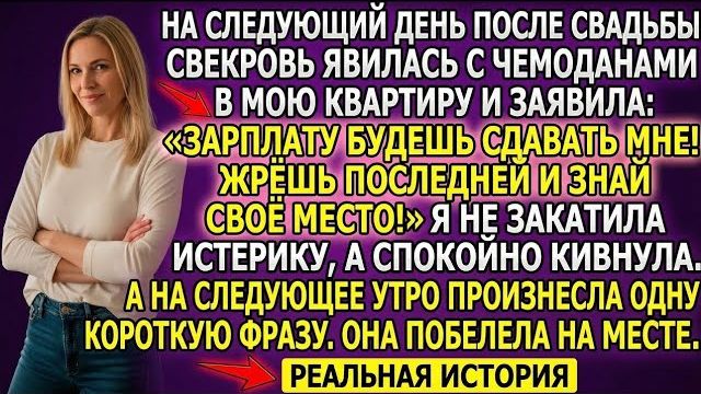 Будешь жить по моим правилам!  кричала свекровь пока не увидела документ из банка