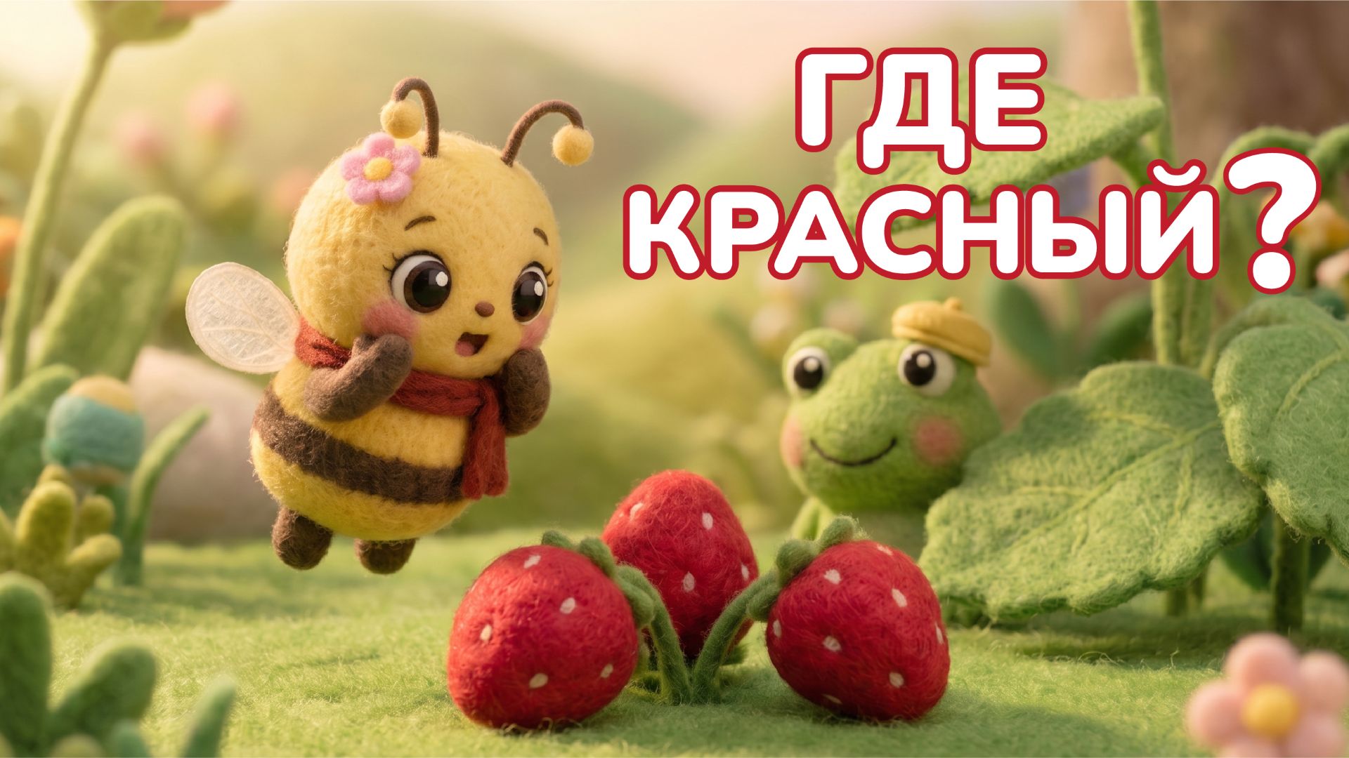 Шмуня ищет красный 🍓 Учим цвета | Песенки для малышей