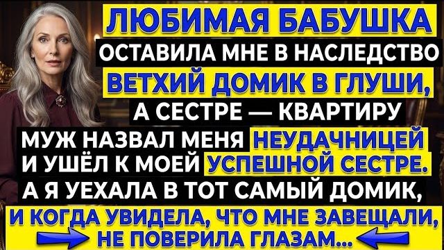 «Ты ни с чем!» — смеялся муж, уходя к сестре. Но бабушкин дом скрывал то, что его погубит