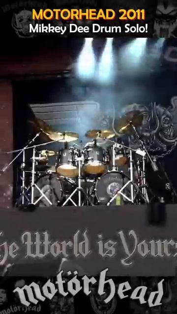 MOTORHEAD 2011_ Mikkey Dee Drum Solo! #motorhead #drummer #rocknroll #heavymetal