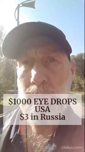 $1000 EYE DROPS IN USA VS $3 RUSSIA