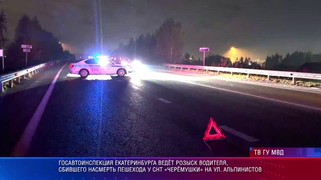 Розыск водителя, сбившего насмерть пешехода у СНТ «Черёмушки»