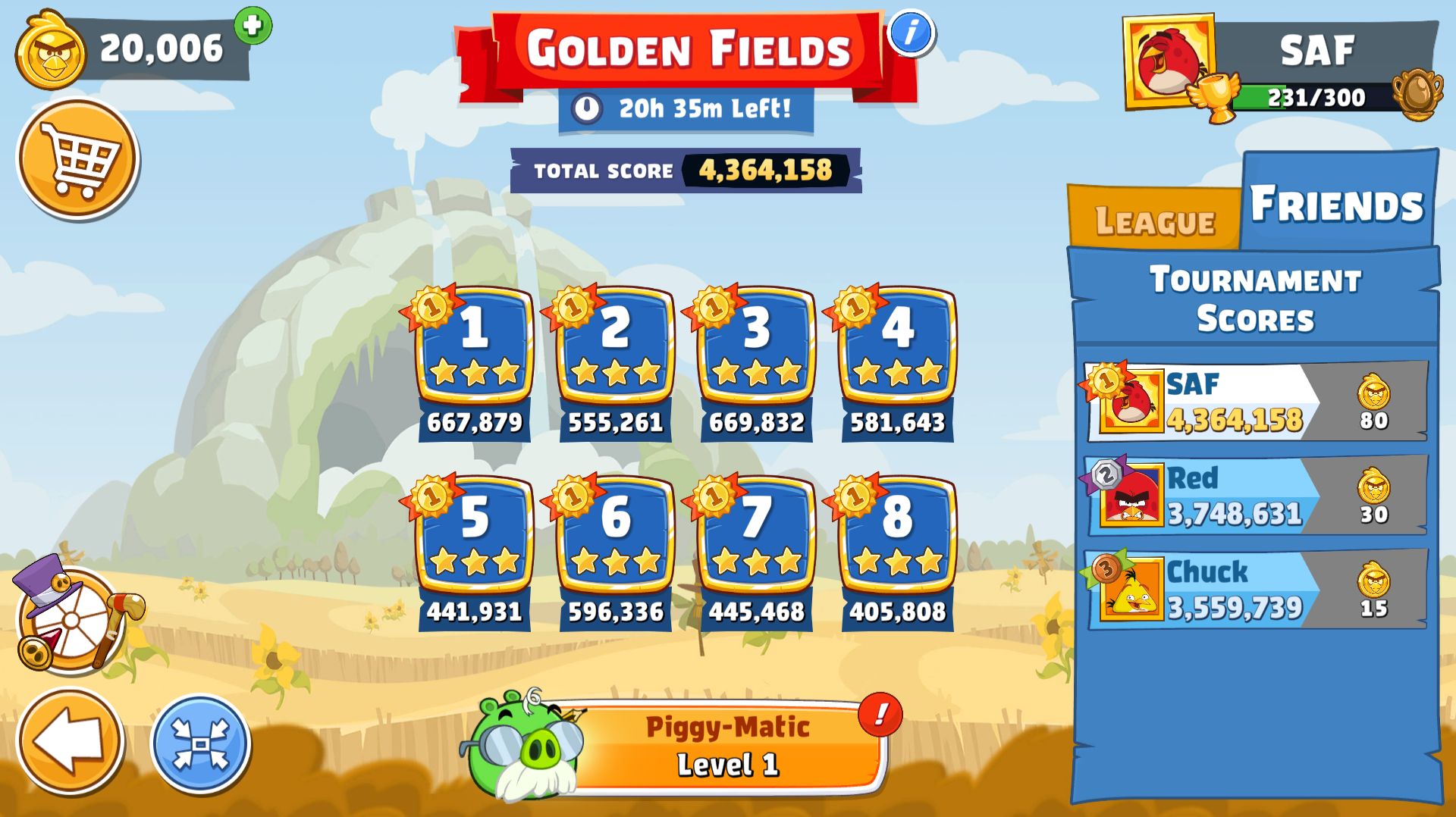 Angry Birds Friends. Golden Fields (23.09.2026). Все уровни 3 звезды. Прохождение от SAFa.