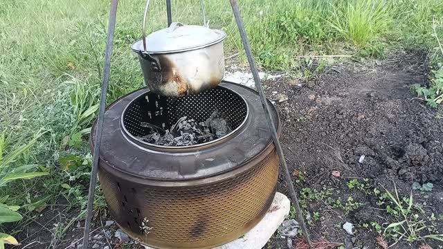 МАНГАЛ из барабана стиральной машины