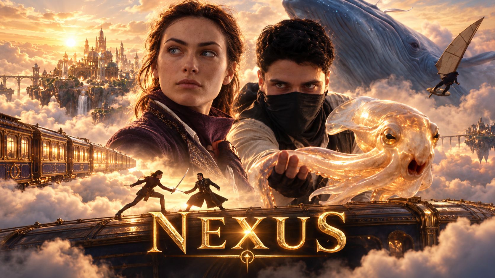 Ограбление самого опасного рынка морепродуктов в Облачном городе / Nexus (Film Teaser 4K)