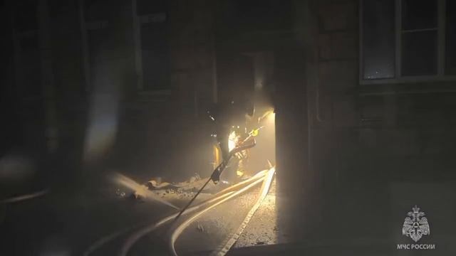 Пожар в Василеостровском районе