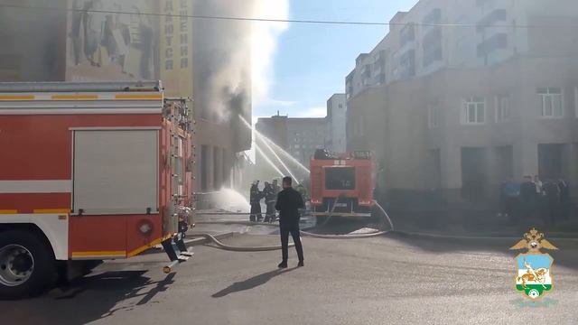 Пожар в ТЦ в Стерлитамаке
