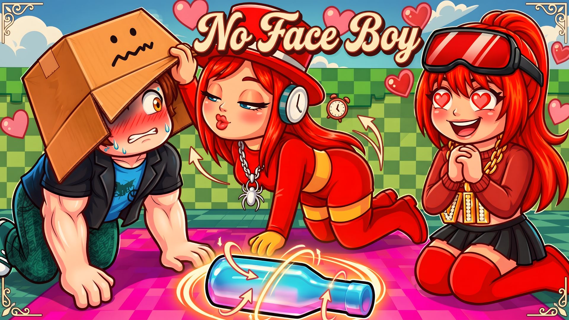 No Face Boy на СЕРВЕРЕ ЗНАКОМСТВ 🍾💘 играет в бутылку.