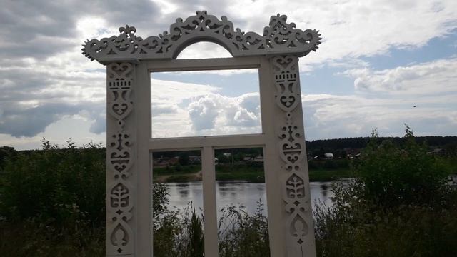 Старинный город Тотьма, Вологодская область. Главный символ -  чёрная лисица.