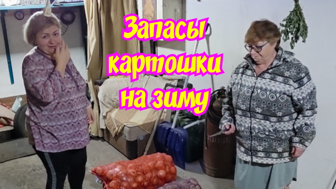 ПЕРЕБРАЛИ и ОПУСТИЛИ КАРТОШКУ. Вечерняя РУТИНА в ГАРАЖЕ