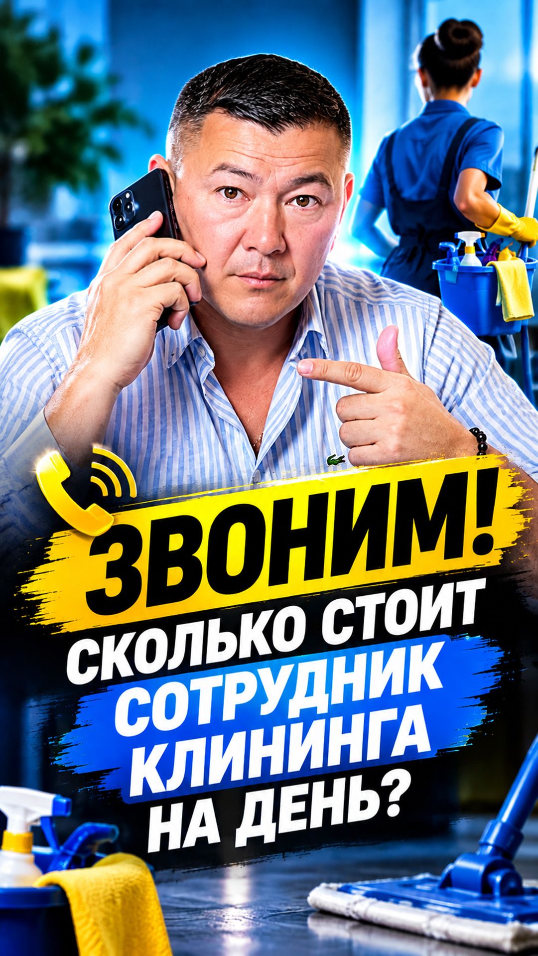 Звоним! Сколько стоит сотрудник клининга на день? #клининг #клининговыйбизнес #уборка