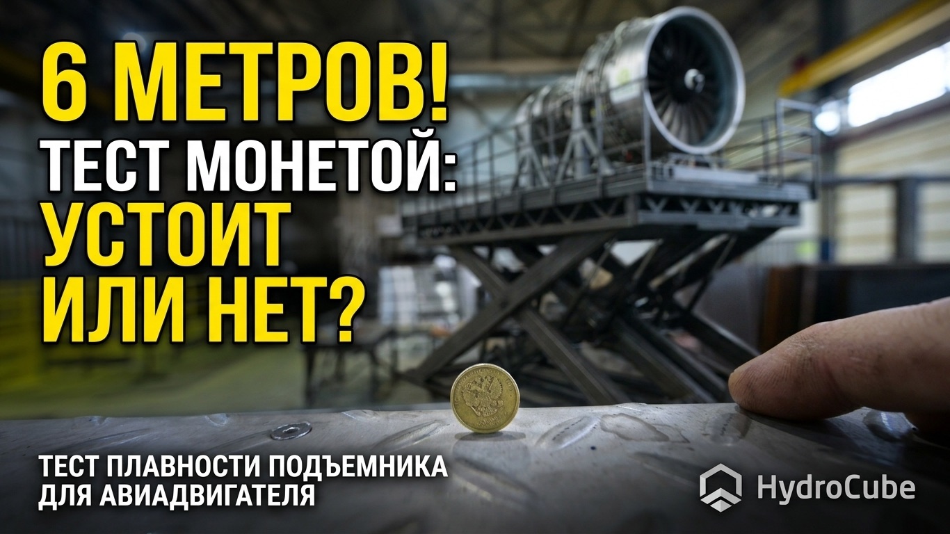 Поставили монету на ребро и подняли на 6 метров. Тест платформы для авиадвигателя