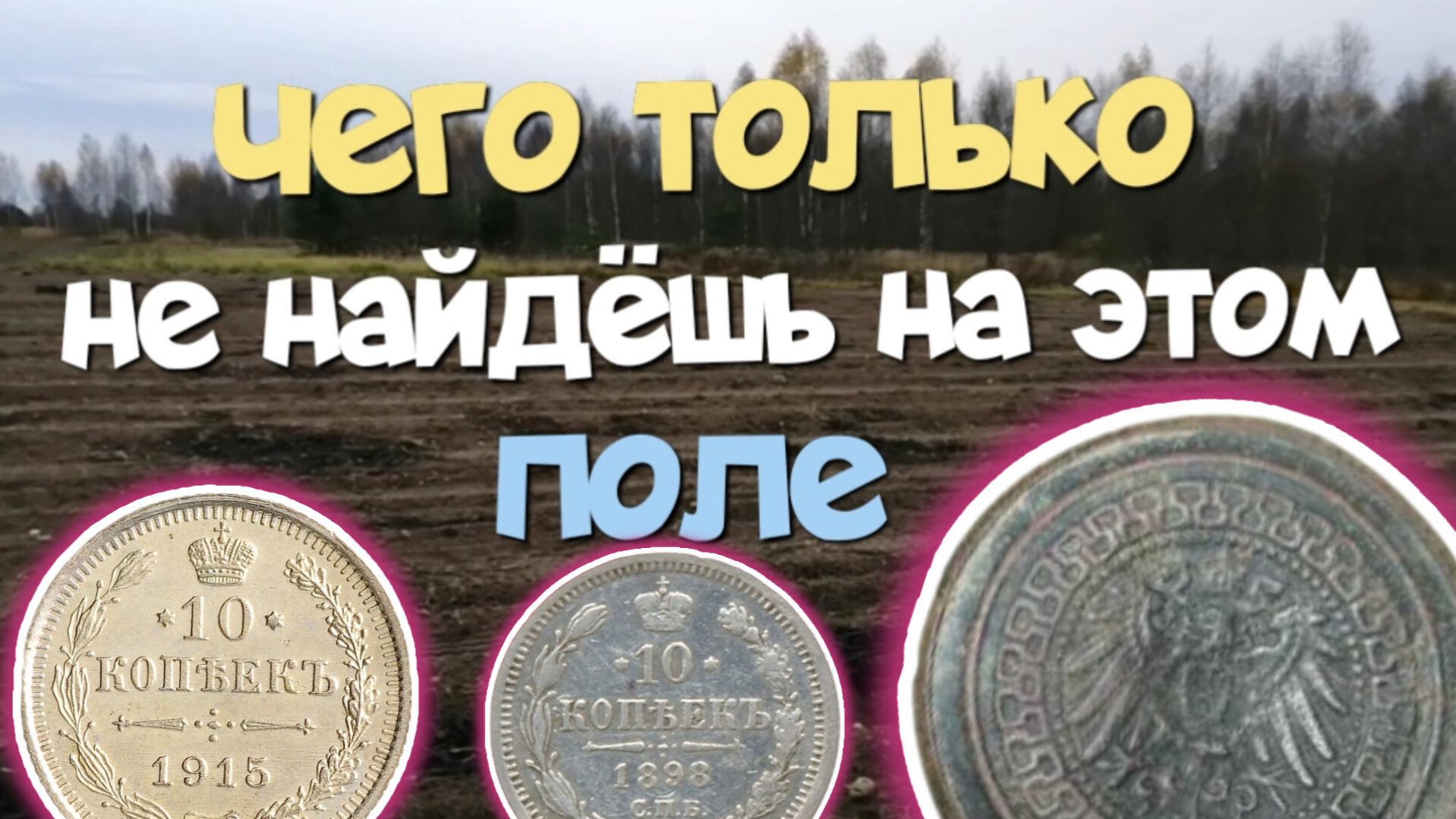 Чего только не найдёшь на этом поле. Поиск старины с Эквинокс 800.