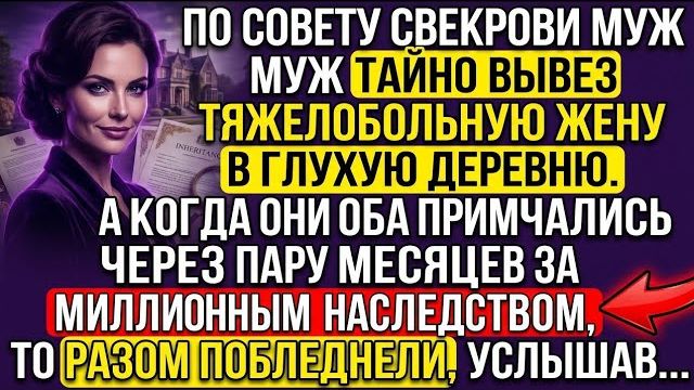 Муж высадил её в глуши по указке матери. Но приехав за наследством, ахнул!
