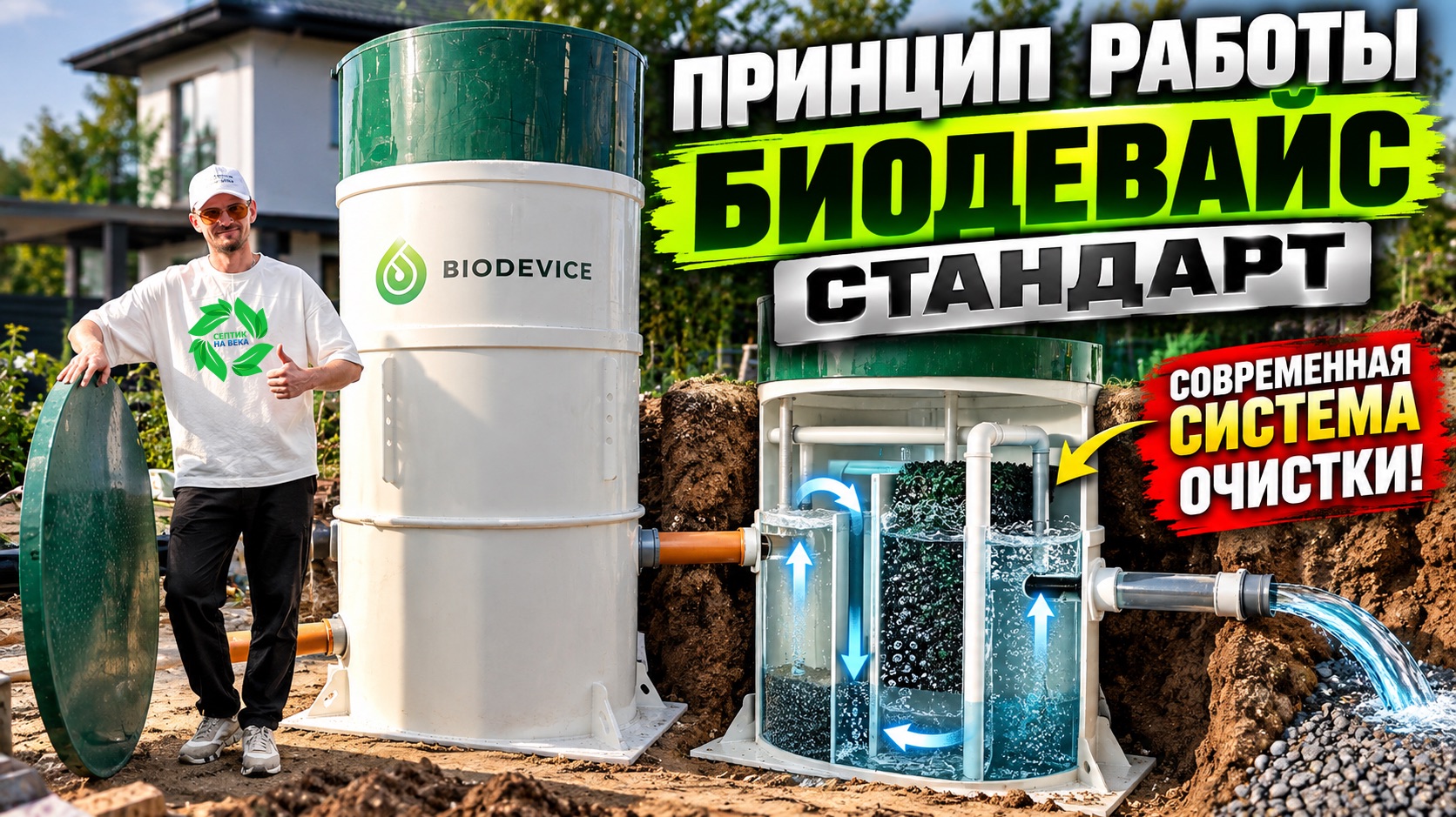 БИОДЕВАЙС СТАНДАРТ — современная система канализации! Обзор септика для дома и принцип работы