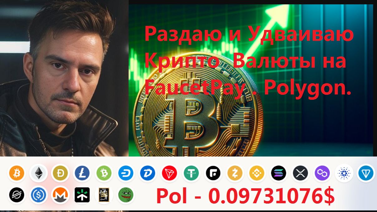Раздаю и Удваиваю Крипто  Валюты на FaucetPay . Polygon.