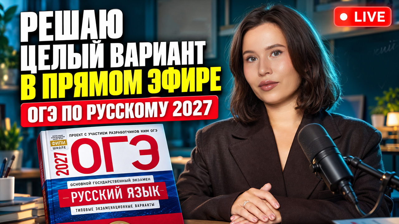 Разбор ВАРИАНТА ОГЭ по русскому 2027 | Анастасия Гласная